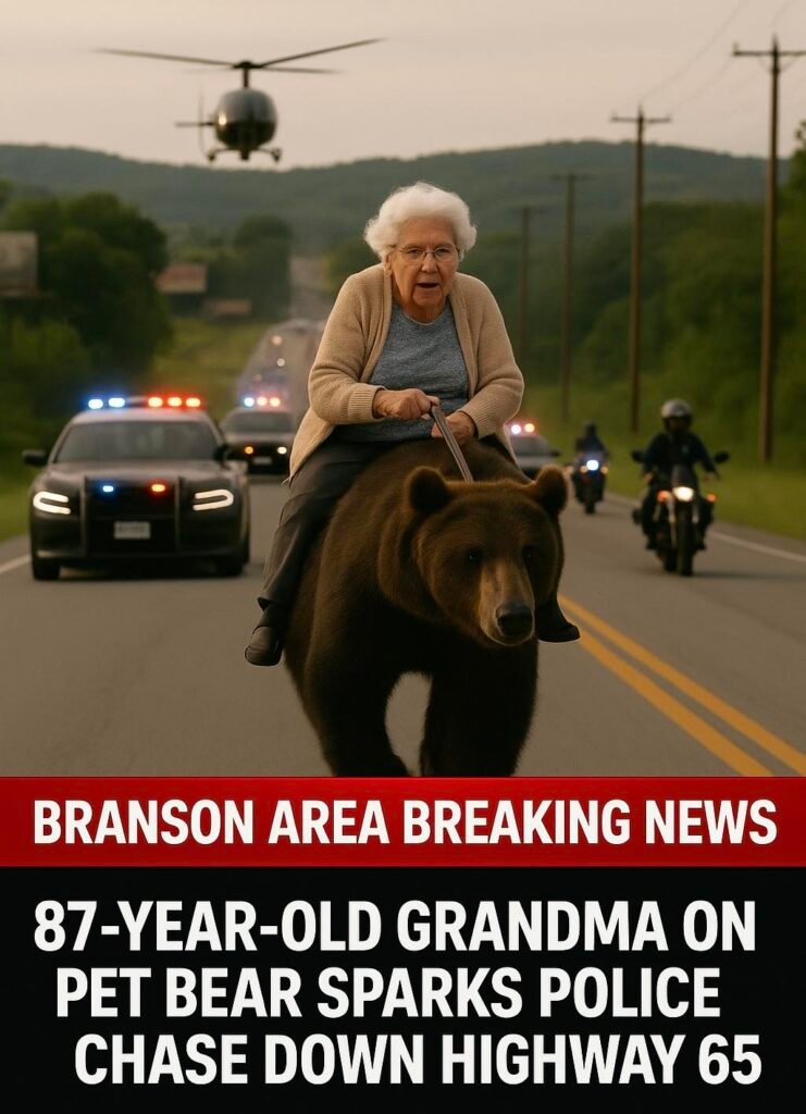 Highway 65 Chaos as Grandma’s Pet Bear Leads Police on Wild Pursuit