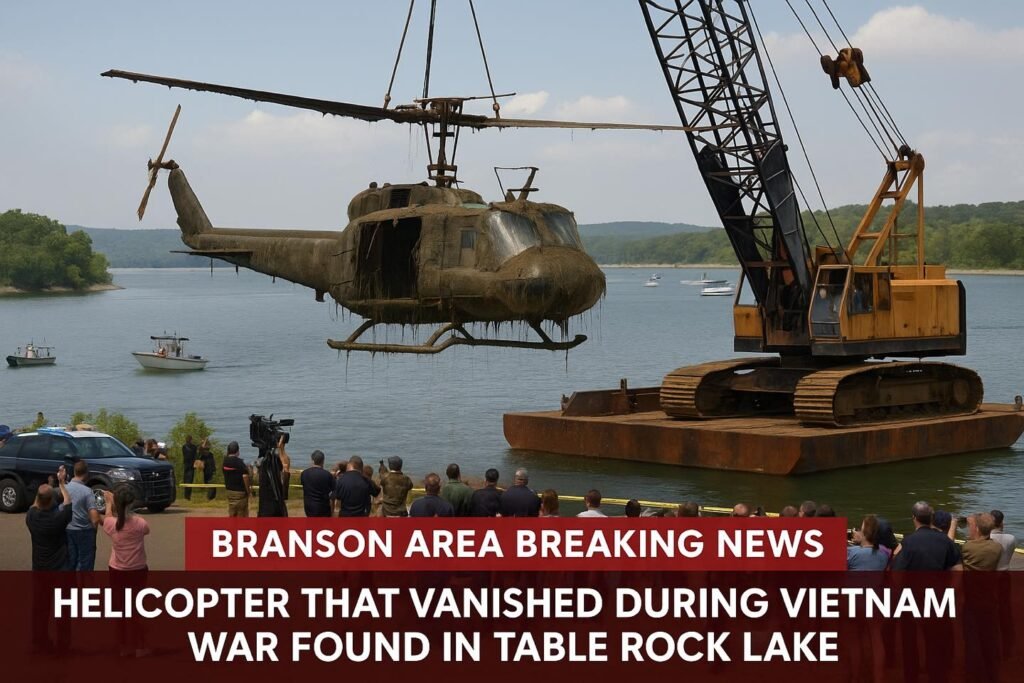Helicopter Last Seen in Vietnam in 1969 Recovered From Table Rock Lake