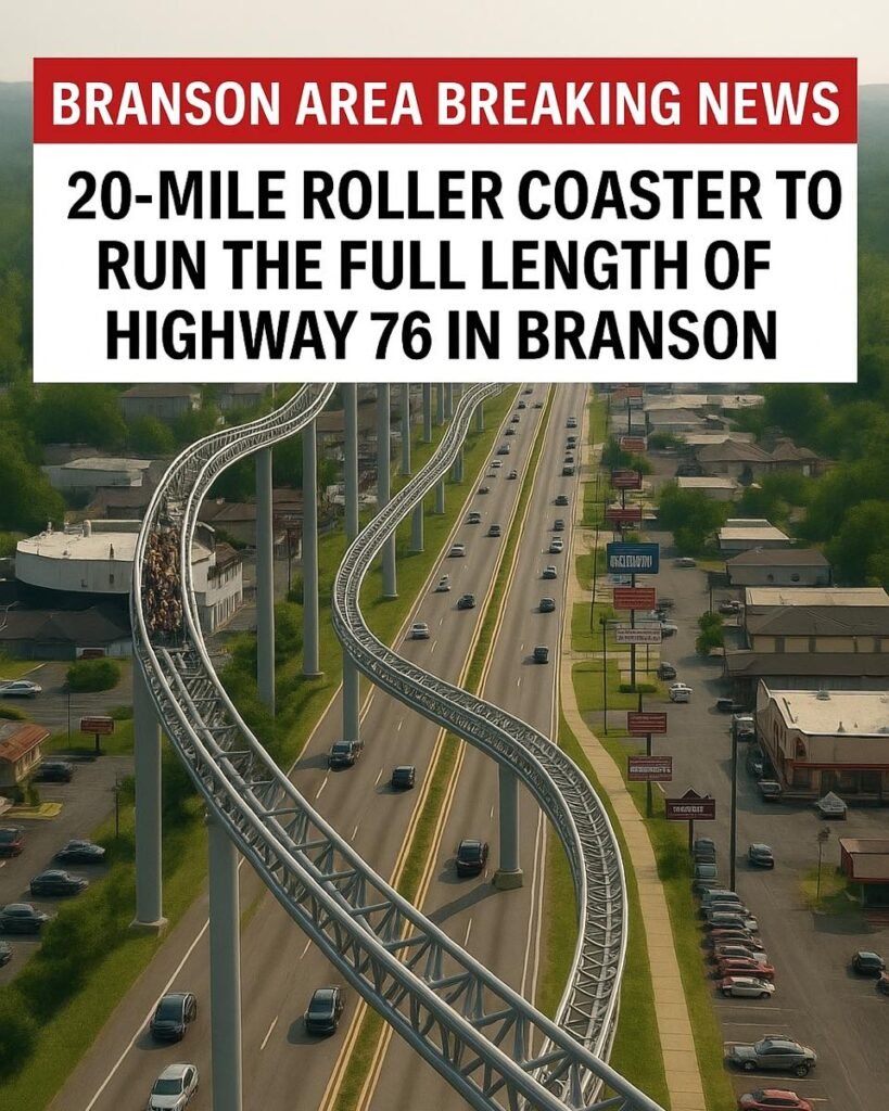 20-Mile Roller Coaster to Tower Over Highway 76 in Branson