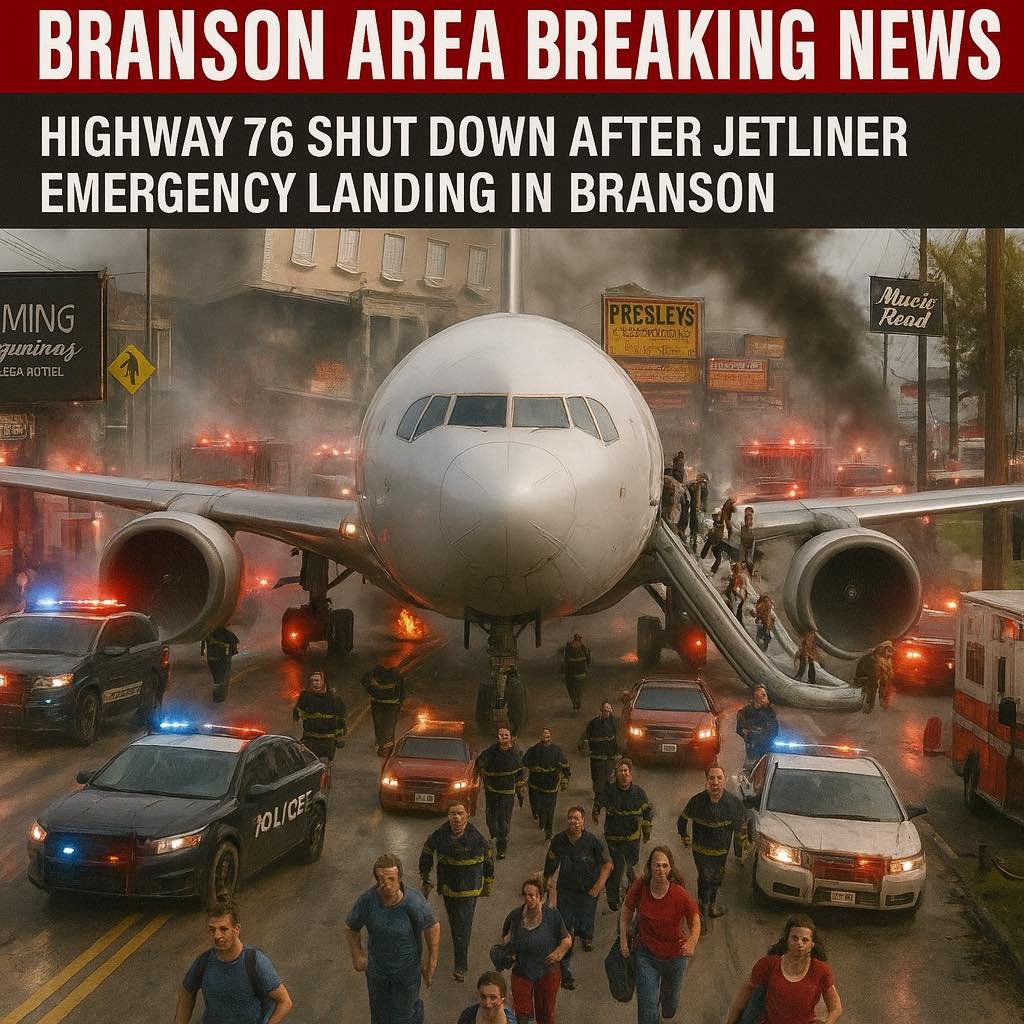 Jetliner on Branson streets.